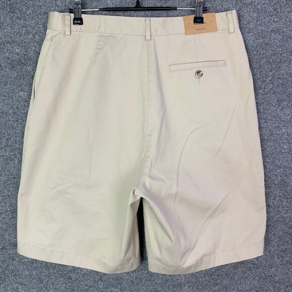 NEW LL Bean Chino Shorts 9" Original Fit Women's SZ‎ 14 Khaki Wrinkle free - Picture 2 of 12